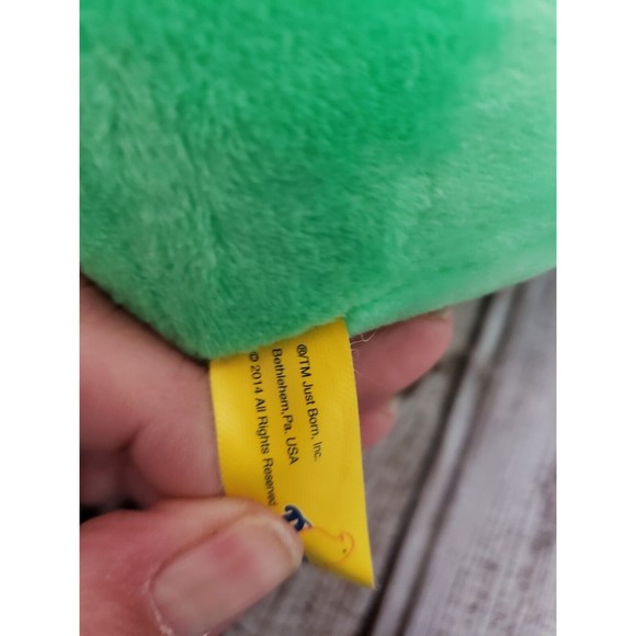 Peeps Plush 6” Bunny Just Born Stuffed Animal Green Beanie Easter Plush, Dog Toy - Picture 5 of 6